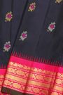 Gadwal Silk Black Saree