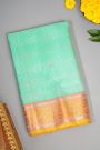 Gadwal Silk Sky Blue Saree