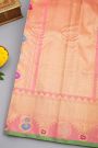 Gadwal Silk Baby Pink Saree