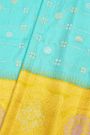 Gadwal Silk Sky Blue Saree