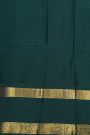 Kancheepuram Eco Print Silk Off White Saree