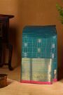 Kuppadam Sico Teal Blue Saree