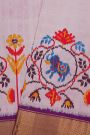 Ikat Silk Light Pink Saree