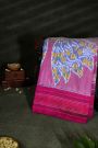 Ikat Silk Lilac Saree