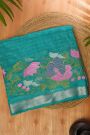 Mangalagiri Silk Sky Blue Saree