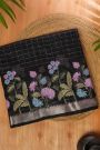 Mangalagiri Silk Black Saree