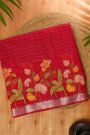 Mangalagiri Silk Red Saree