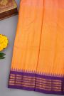 Gadwal Silk Orange Saree