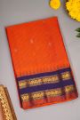 Gadwal Silk Orange Saree