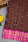 Gadwal Silk Brown Saree