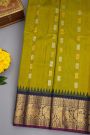 Gadwal Silk Lime Green Saree