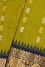 Gadwal Silk Lime Green Saree