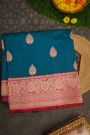 Banarasi Silk Teal Blue Saree