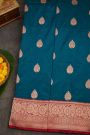 Banarasi Silk Teal Blue Saree