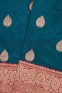 Banarasi Silk Teal Blue Saree