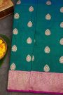 Banarasi Silk Bottle Green Saree