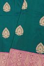 Banarasi Silk Bottle Green Saree