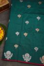 Banarasi Silk Bottle Green Saree