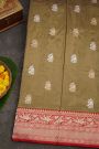 Banarasi Silk Brown Saree