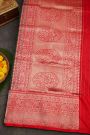 Banarasi Silk Bottle Green Saree