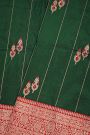 Banarasi Silk Bottle Green Saree