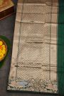 Banarasi Silk Bottle Green Saree