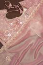 Designer Tissue Onion Pink Saree