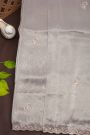 Designer Tissue Grey Saree