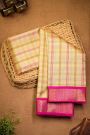 Coimbatore Soft Silk Cream Saree