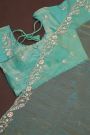 Designer Tissue Sea Green Saree