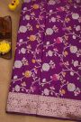 Banarasi Silk Purple Saree