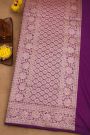 Banarasi Silk Purple Saree