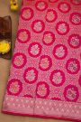 Banarasi Silk Rani Pink Saree