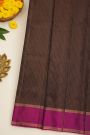 Coimbatore Soft Silk Dark Brown Saree