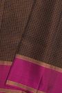 Coimbatore Soft Silk Dark Brown Saree