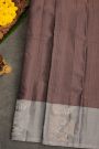 Coimbatore Soft Silk Dark Brown Saree