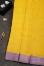 Mysore Crepe Yellow Saree