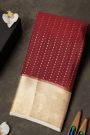 Mysore Crepe Maroon Saree