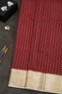 Mysore Crepe Maroon Saree