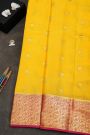 Mysore Crepe Yellow Saree