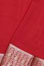 Mysore Crepe Red Saree
