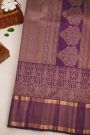 Kancheepuram Silk Dark Purple Saree