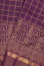 Kancheepuram Silk Dark Purple Saree