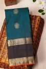 Kancheepuram Silk Teal Blue Saree