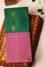 Kancheepuram Silk Bottle Green Saree