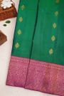 Kancheepuram Silk Bottle Green Saree