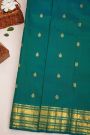 Kancheepuram Silk Teal Blue Saree