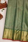 Kancheepuram Silk Bottle Green Saree