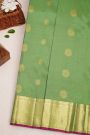 Kancheepuram Silk Pista Green Saree