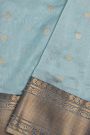Chanderi Sico Ice Blue Saree